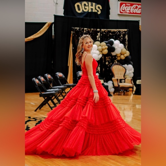 Brand new Sherri Hill dress fits 000-0. Was worn for less than an hour. - Picture 2 of 5